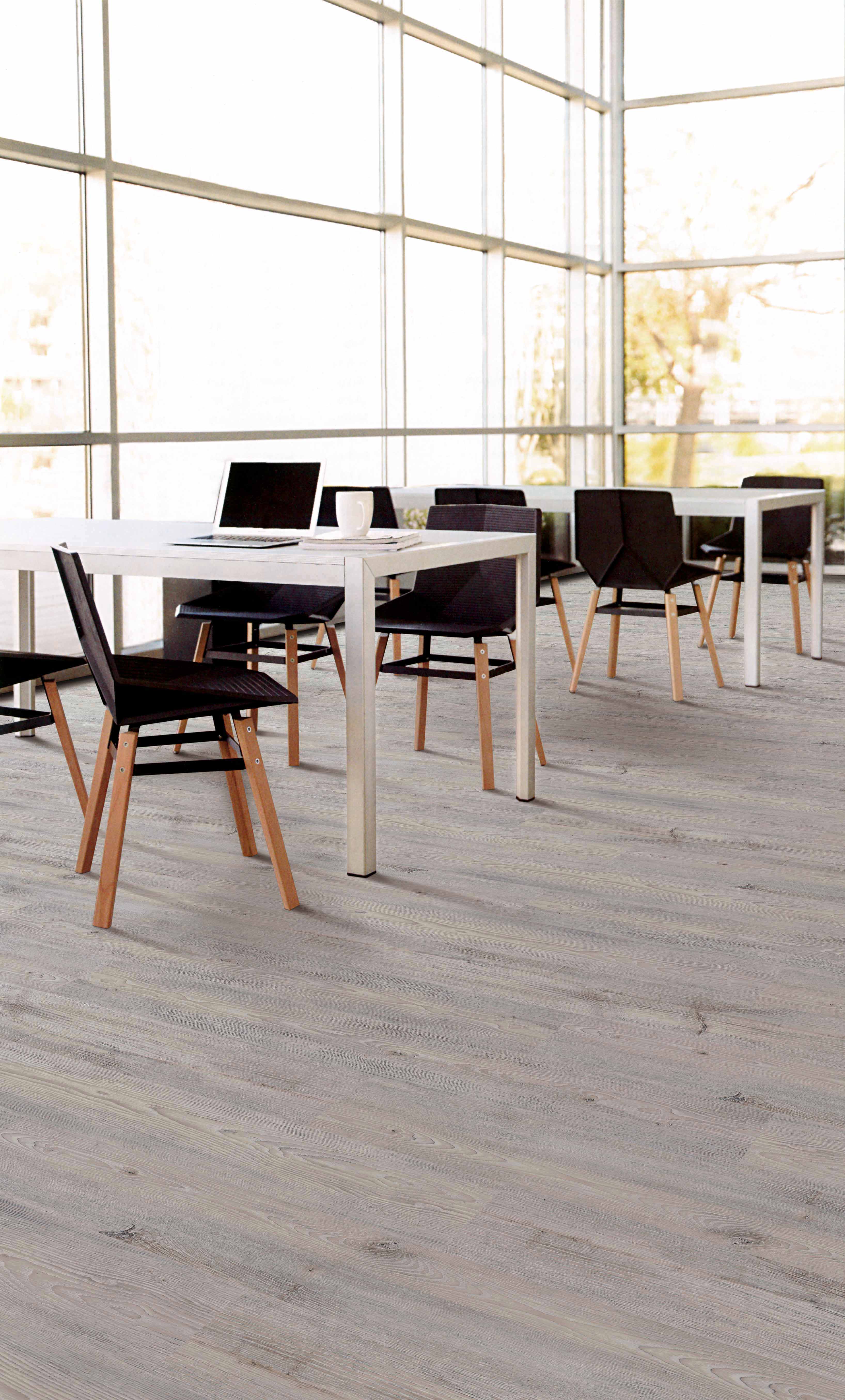 Luxury Vinyl - SmartDrop Elite 7 - Heathered Grey - Fuzion Flooring